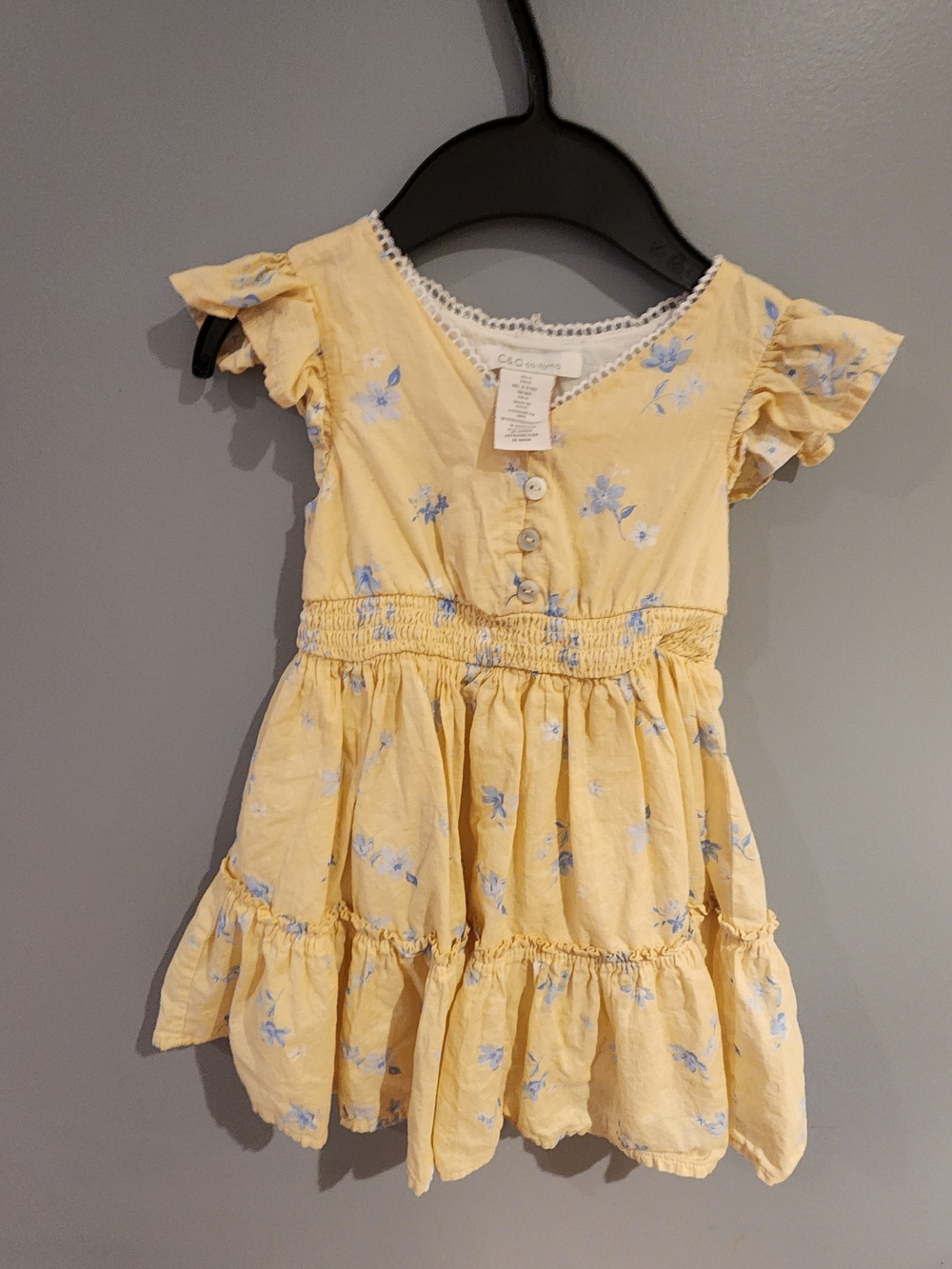 2/15☀️ C&C Yellow Sundress 4T